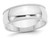 Mens 14K White Gold Polished 8mm Milgrain Wedding Band Ring - 08QGG0080MW-10.5