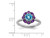 1.60 Carat (ctw) Blue Topaz and Amethyst Ring in Sterling Silver - 68QGG0792BT-9