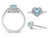 9/10 Carat (ctw) Blue Topaz Heart Promise Ring in Sterling Silver - 68QGG4497BT-7