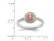 1/4 Carat (ctw) Pink Tourmaline Ring in Sterling Silver with 14K Accents - 68QGG0923PT-7