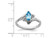 1/2 Carat (ctw) Marquise-Cut Blue Topaz Ring in Sterling Silver - 68QGG4542BT-7