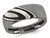 Mens Damascus Steel Polished Band Ring 8mm - 88QGG0659-9.5