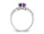 1.00 Carat (ctw) Amethyst Celtic Trinity Ring in Sterling Silver - 68QGG7039AM-7