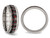 Polished Titanium with Red Carbon Fiber Wedding Band Ring - 88QGG0466-8