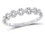 1/6 Carat (ctw G-H, I2-I3) Circular Diamond Wedding Band Ring in 14K White Gold - 08GDG153967W-8