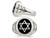 Mens Star of David Antiqued Sterling Silver Ring - 68QGG6831-9