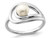Freshwater Cultured Pearl Ring 6-7mm in Sterling Silver - 68QGG6872PF-8