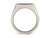 Mens Polished Stainless Steel Signet Ring - 88QGG0392-9