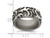 Mens Titanium Pattern Wedding Band Ring (11mm) - 28QGG0235GM-11