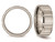Mens Titanium Grooved 8mm Wedding Band Ring - 28QGG0324GM-13