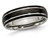 Mens 6mm Grooved Black Plated Titanium Wedding Band Ring - 28QGG0317GM-6