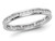 1/2 Carat (ctw H-I, I1-I2) Diamond Eternity Wedding Band Ring in 14K White Gold - 08QGG009050W-6.5