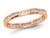 1/2 Carat (ctw H-I, I1-I2) Diamond Eternity Wedding Band Ring in 14K Rose Pink Gold - 08QGG009050R-5