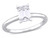 1.00 Carat (ctw) Lab-Created Emerald-Cut Moissanite Engagement Ring in Sterling Silver - 68DLG1004897MOI-8.5