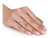 1.00 Carat (ctw) Lab-Created Emerald-Cut Moissanite Engagement Ring in Sterling Silver - 68DLG1004897MOI-8.5