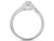 7/8 Carat (G-H, I1) Diamond Engagement Halo Ring Bridal Wedding Set in 14K White Gold - 08GDG111760W- 8