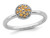 1/5 Carat (ctw) Natural Citrine Cluster Ring in Sterling Silver - 68QGG00320CT-6