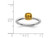 1/2 Carat (ctw) Solitaire Citrine Ring in Sterling Silver with 14K Accent - 68QGG1897CT-9