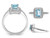 1.05 Carat (ctw) Swiss Blue Topaz Ring in Sterling Silver - 68QGG4496BT-8