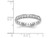 1.00 Carat (ctw Color H-I, I1-I2) Diamond Eternity Wedding Band Ring in 14K White Gold - 08QGG0020100W-9