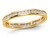 1/2 Carat (ctw H-I, I1-I2) Diamond Eternity Wedding Band Ring in 14K Yellow Gold - 08QGG009050-6
