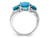 5.40 Carat (ctw) Blue Topaz Three Stone Ring in Sterling Silver - 68QGG3184BT-9