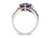 1.75 Carat (ctw) Amethyst Ring in Sterling Silver with 14K Leaves - 68QGG1753AM-8