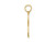 14K Yellow Gold Small Star of David Pendant Necklace with Chain