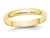 Ladies 10K Yellow Gold 3mm Polished Wedding Band Ring - 08QGG0030HGF-4.5