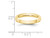 Ladies 10K Yellow Gold 3mm Polished Wedding Band Ring - 08QGG0030HGF-4.5