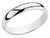 Ladies or Mens 14K White Gold 4mm Wedding Band Ring - 08QGG7040GFW-7