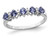 1/2 carat (ctw) Tanzanite Ring in Sterling Silver with Accent Diamonds - 68QGG0935TZ-8