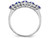 1/2 carat (ctw) Tanzanite Ring in Sterling Silver with Accent Diamonds - 68QGG0935TZ-8