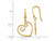 14K Yellow Gold Polished Heart Dangle Earrings - 01QGG01743