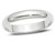 Ladies or Mens 14K White Gold 4mm Wedding Band Ring - 08QGG7040GFW-14