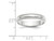 Ladies or Mens 14K White Gold 4mm Milgrain Wedding Band Ring - 08QGG8040GMW-6
