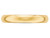 Ladies 14K Yellow Gold 4mm Wedding Band Ring - 08QGG1040GF-5