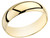 Mens or Ladies 14K Yellow Gold 6mm Comfort Fit Wedding Band Ring - 08QGG1060GM-9