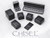 Mens Chisel Titanium Sterling Silver Inlay 6mm Brushed Wedding Band Ring - 28QGG0139GF-6
