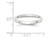 Ladies 14K White Gold 3mm Wedding Band Ring - 08QGG2030GFW-9