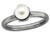 Freshwater Cultured Pearl Ring in Ruthenium Black Plated Sterling Silver - 68QGG0751PF-8