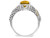 Sterling Silver with 14K Gold Accents Antiqued Citrine Ring 2.50 Carat (ctw) - 68QGG1441CT-7