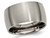 Mens Chisel Titanium 12mm Brushed Wedding Band Ring - 28QGG0116GM-11.5