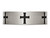 Mens Titanium Cross 7mm Brushed Wedding Band Ring - 28QGG0301GM-7.5