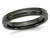 Ladies or Mens Black Titanium 4mm Domed Wedding Band Ring - 28QGG0396GF-8