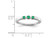 1/10 Carat (ctw) Three-Stone Emerald Ring in Sterling Silver - 68QGG6384EM-6
