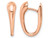 14K Rose Pink Gold Hinged Hoop Earrings - 01QGG1136P