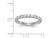 2.00 Carat (ctw Color H-I, SI2-I1) Ladies Diamond Eternity Wedding Band Ring in 14K White Gold - 08QGG000200W-6