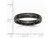 Ladies or Mens Black Titanium 4mm Domed Wedding Band Ring - 28QGG0396GF-8.5