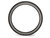 Ladies or Mens Black Titanium 4mm Domed Wedding Band Ring - 28QGG0396GF-8.5